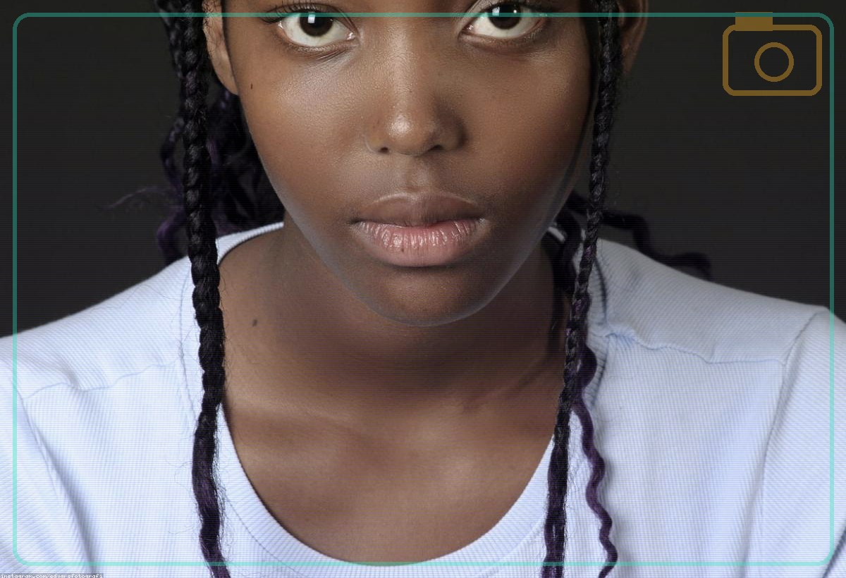 editorial portrait in photo studio